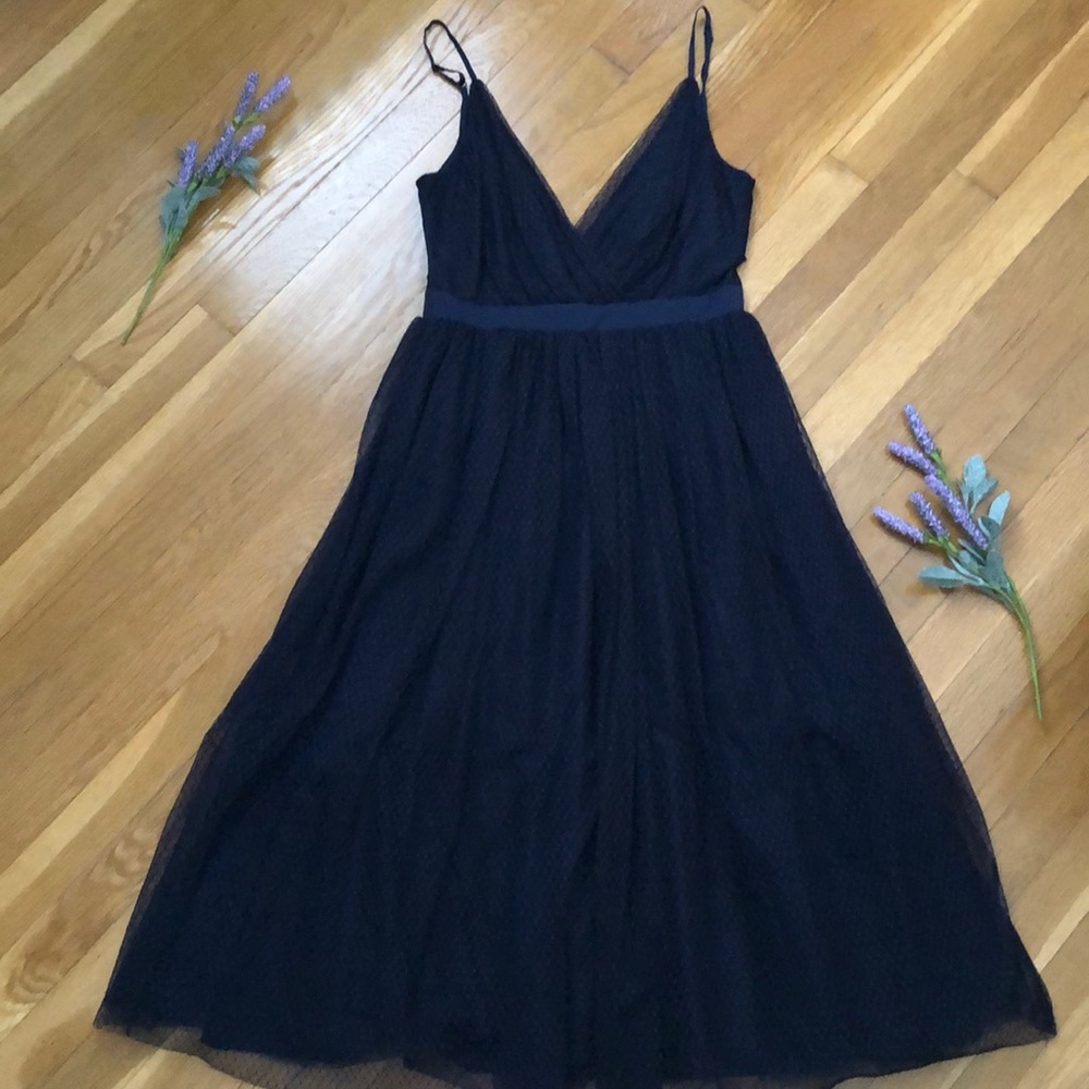 EXPRESS navy blue formal dress NWT